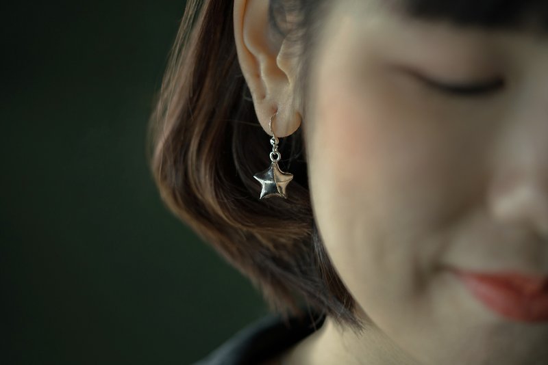 Origami the Star earrings silver 99.9 - Earrings & Clip-ons - Silver Silver
