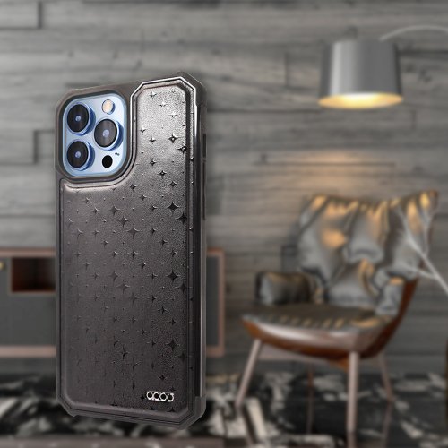 apbs 雅品仕 水晶彩鑽手機殼 iPhone 13全系列浮雕感軍規防摔皮革磁吸手機殼-星光