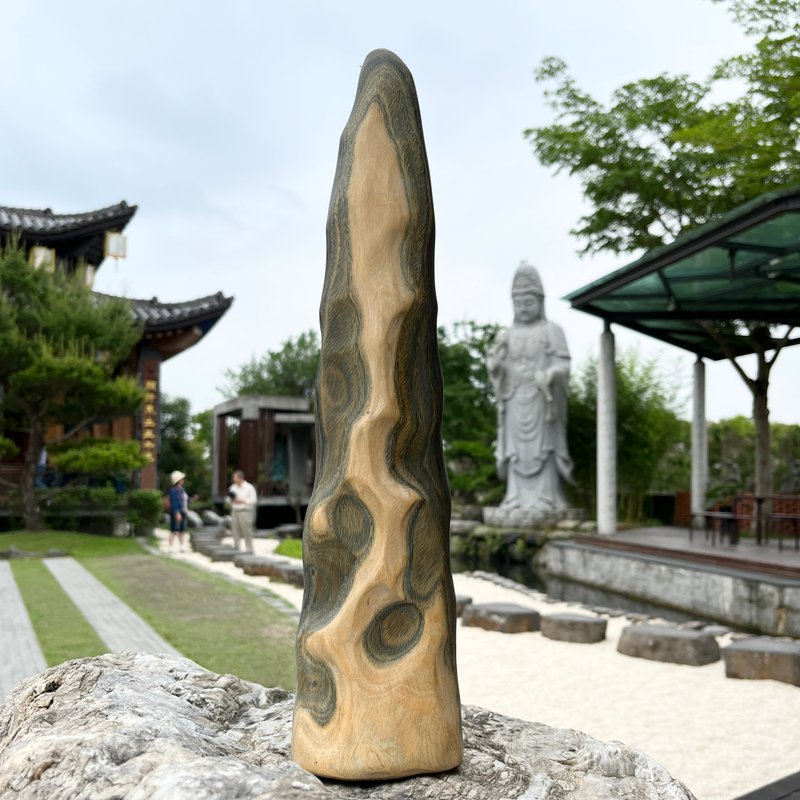 心山系列　Van Gogh　綠檀擺件　家飾擺件　小枯山水　雕刻件 - 擺飾/家飾品 - 木頭 綠色