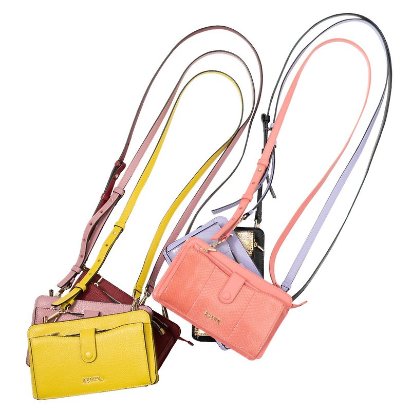 Genuine leather calf skin match snakeskin handbags for women shoulder bags - Messenger Bags & Sling Bags - Genuine Leather 