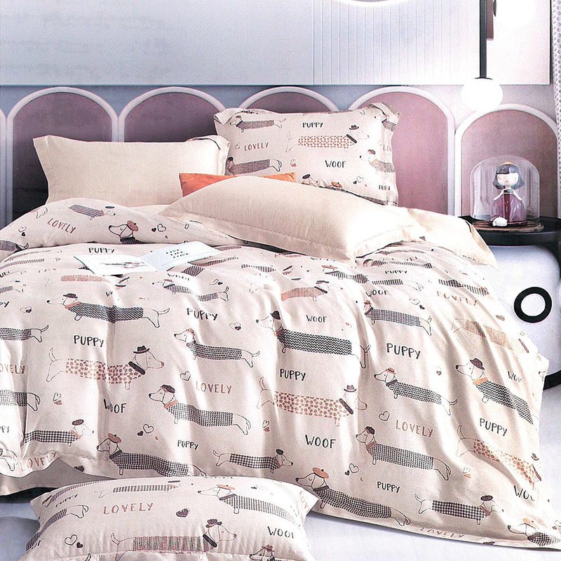 LN13/奧地利100%萊賽爾涼感40支純天絲TM/全鋪棉床包兩用被套 - 寢具/床包 - 絲．絹 多色