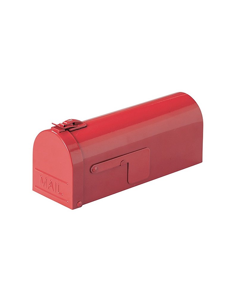 SUSS-Japan Magnets American Retro Mailbox Styling Storage Box / Pencil Box / Pen Bag (Red) - Pencil Cases - Other Metals Red