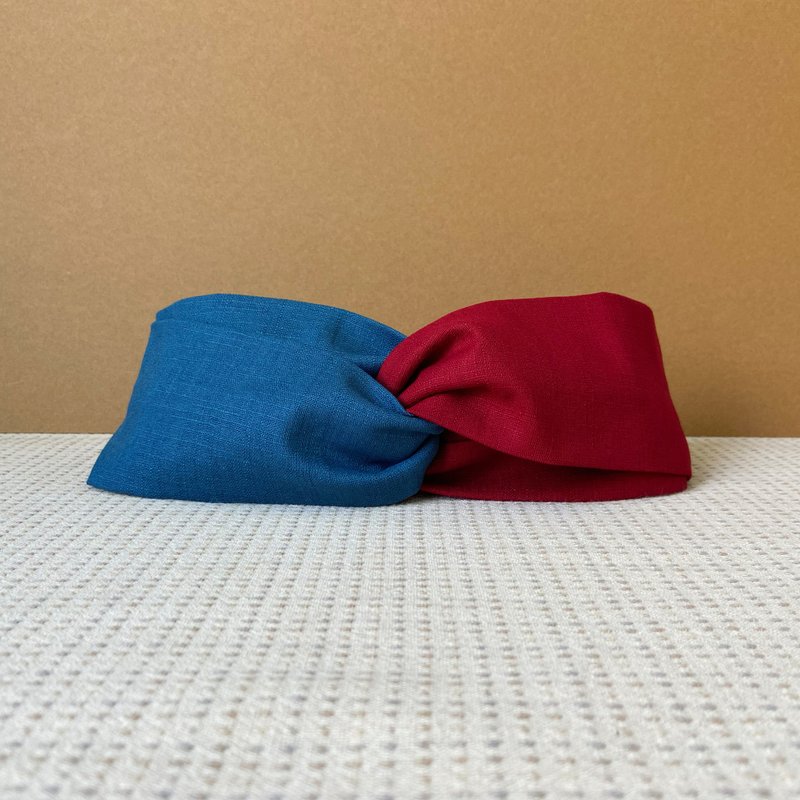 バイカラーヘアバンド / スパイダーマン / 推し色 - ヘアバンド．カチューシャ - コットン・麻 レッド