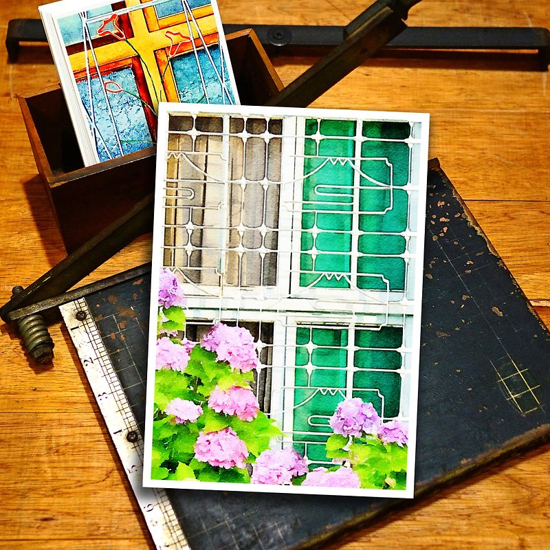 Old House Yan – Postcard from behind bars – 148 Pingtung/Mount Fuji - Cards & Postcards - Paper 