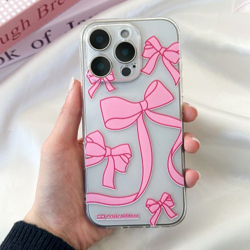 hottmall iPhone Galaxy Ribbon anti-drop and scratch-resistant for Transparent Phone Case