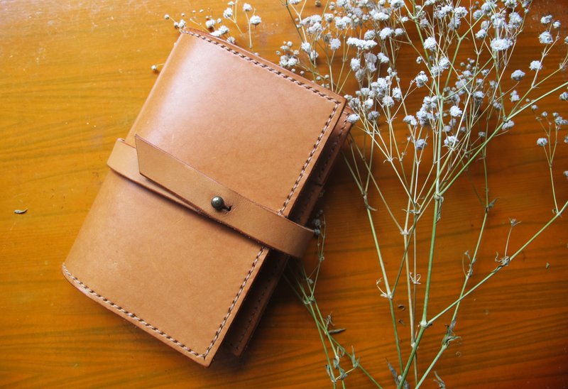 Memories leather notebook/notepad/six hole book/calendar/custom gift/free engraving - Notebooks & Journals - Genuine Leather Brown