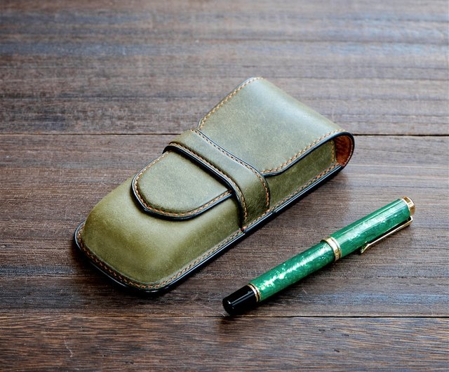 Genuine Leather Fountain Pen Case