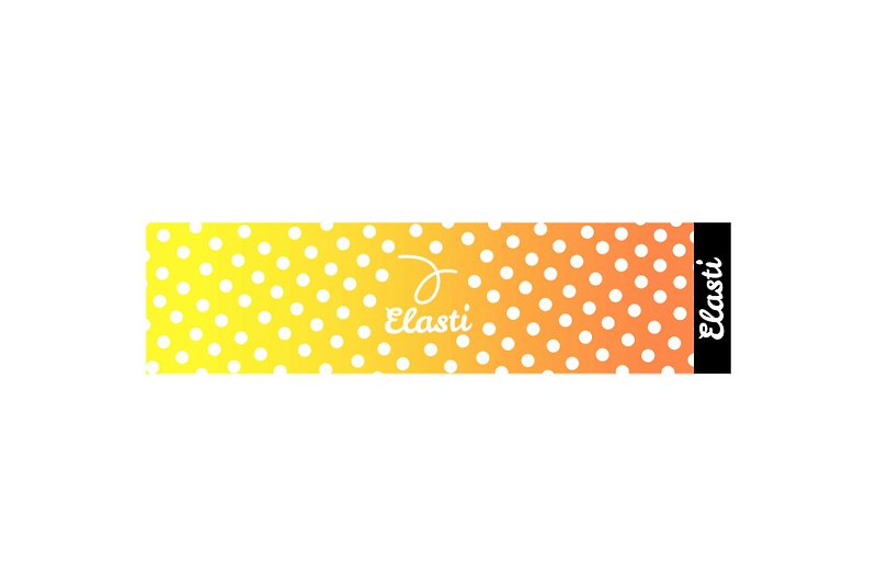【ELASTI】時尚運動毛巾-酸甜泡泡 - 運動配件 - 聚酯纖維 黃色