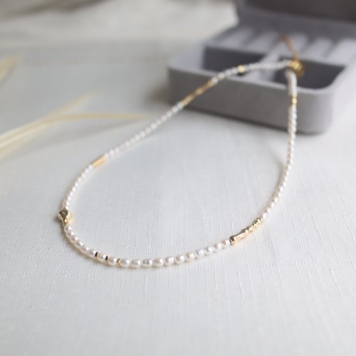 Wanju Pearl 宛茱珍珠飾品 小小奢華 珍珠項鍊 天然淡水珍珠 頸鏈 chocker