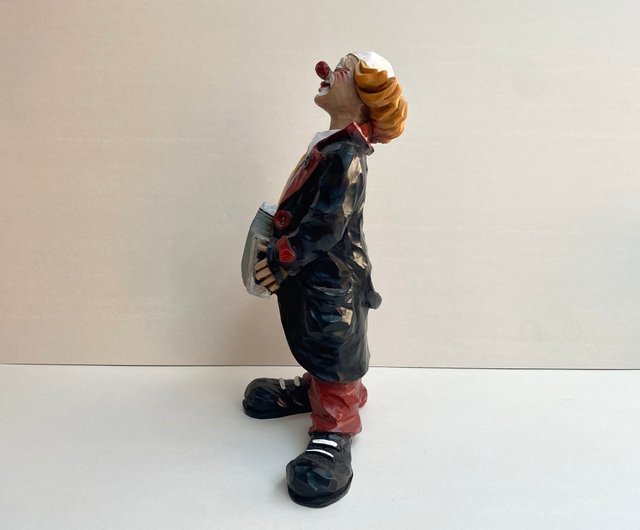 イタリア　ヴィヴィアン C 限定版ヴィンテージ磁器ピエロ像 3体セット イタリア ヴィヴィアン C 限定版ヴィンテージ磁器ピエロ像 3体セット