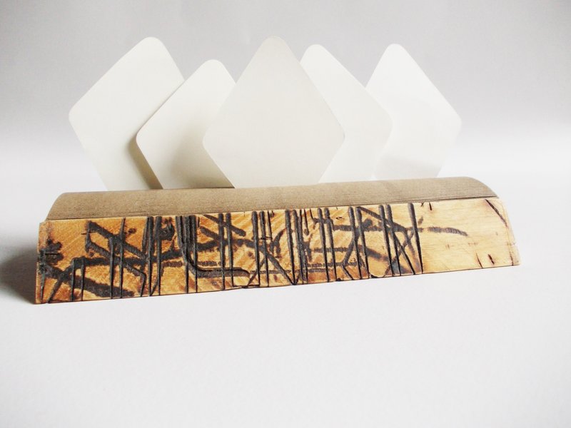 情人節禮物/-蝴蝶谷(工業風)-送memo紙一包.樣品出清.新年. - 便條紙/便利貼 - 木頭 咖啡色