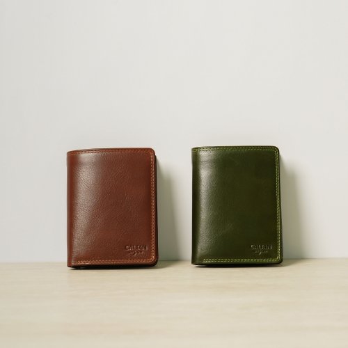 CALTAN DESIGN 【24hr快速出貨】真皮三折多功能中夾- 071741 兩色 母錢包