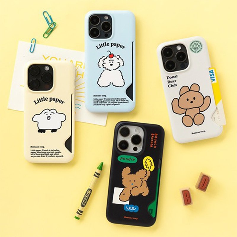 Romane iPhone 13/13Pro/14/14Pro 卡片夾手機殼 - 手機殼/手機套 - 矽膠 