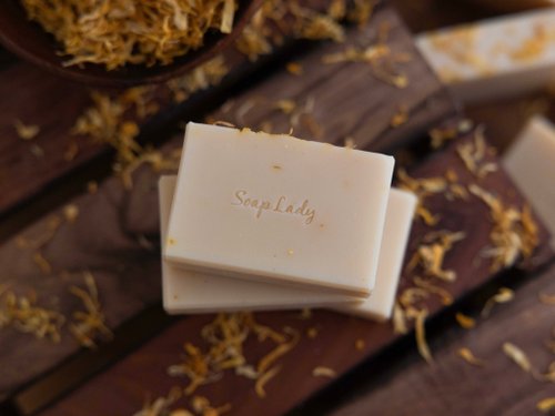 SoapLady肥皂小姐 金盞花光采植萃沐浴皂 橄欖花精 天然植萃