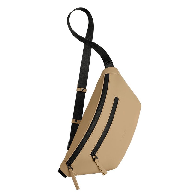 Gaston Luga Splash BumBag 腰肩兩用斜背包 -拿鐵色【現貨】 - 側背包/斜背包 - 其他材質 卡其色