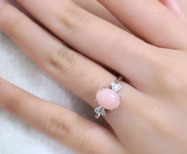 【売り切り御免！】 天使の肌天然ピンクオパール希少天然石ソフトピンク光沢 置物