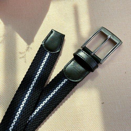 Zude Leather 柱的皮件 編織皮帶 彈性皮帶 生日禮物/男友禮物/旅行用品/母親節禮物