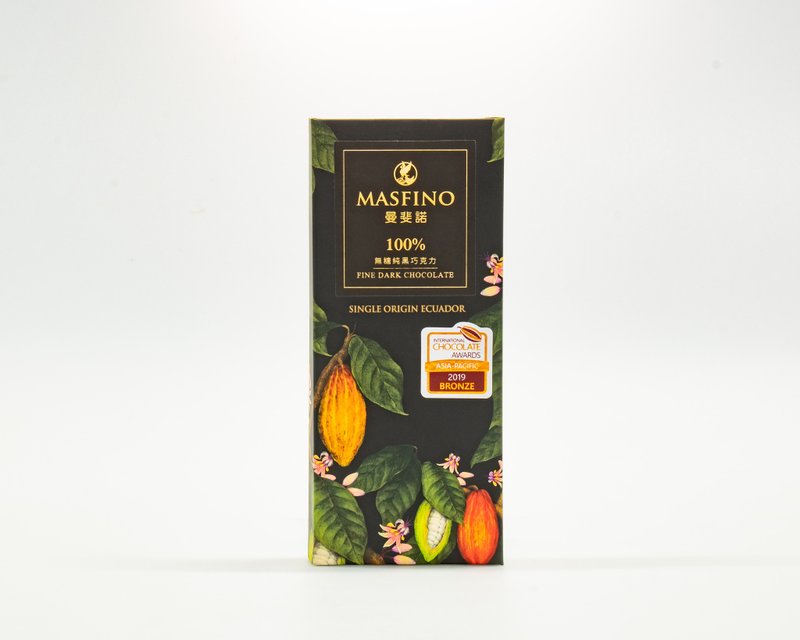 Masfino 100% Pure Dark Chocolate | Single Origin Ecuador - Chocolate - Fresh Ingredients Black