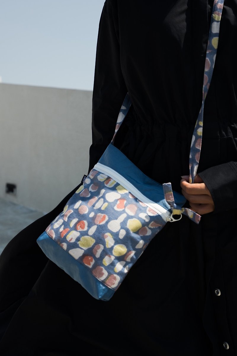 Baby Bag Water Repellent Crossbody Bag/Side Bag - Messenger Bags & Sling Bags - Cotton & Hemp Blue