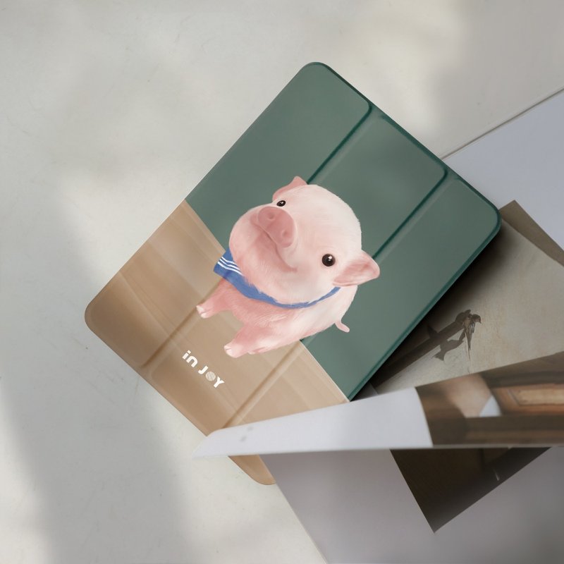 Mini pig ipad case  for iPad mini5,6/Pro10.5/12.9/Air5/iPad 9 - เคสแท็บเล็ต - วัสดุอื่นๆ 