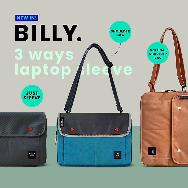 Billy relife laptop sleeve - Laptop Bags - Eco-Friendly Materials Multicolor