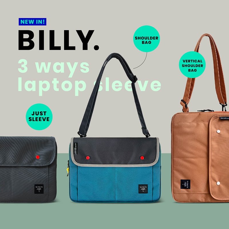 Billy relife laptop sleeve - Laptop Bags - Eco-Friendly Materials Multicolor