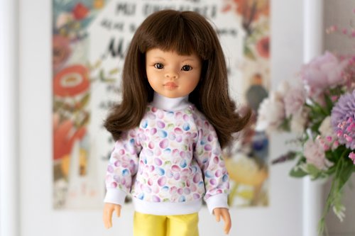 ShopFashionDolls Easter sweatshirt for 13 inch dolls Paola Reina, Siblies RRFF, Little Darling