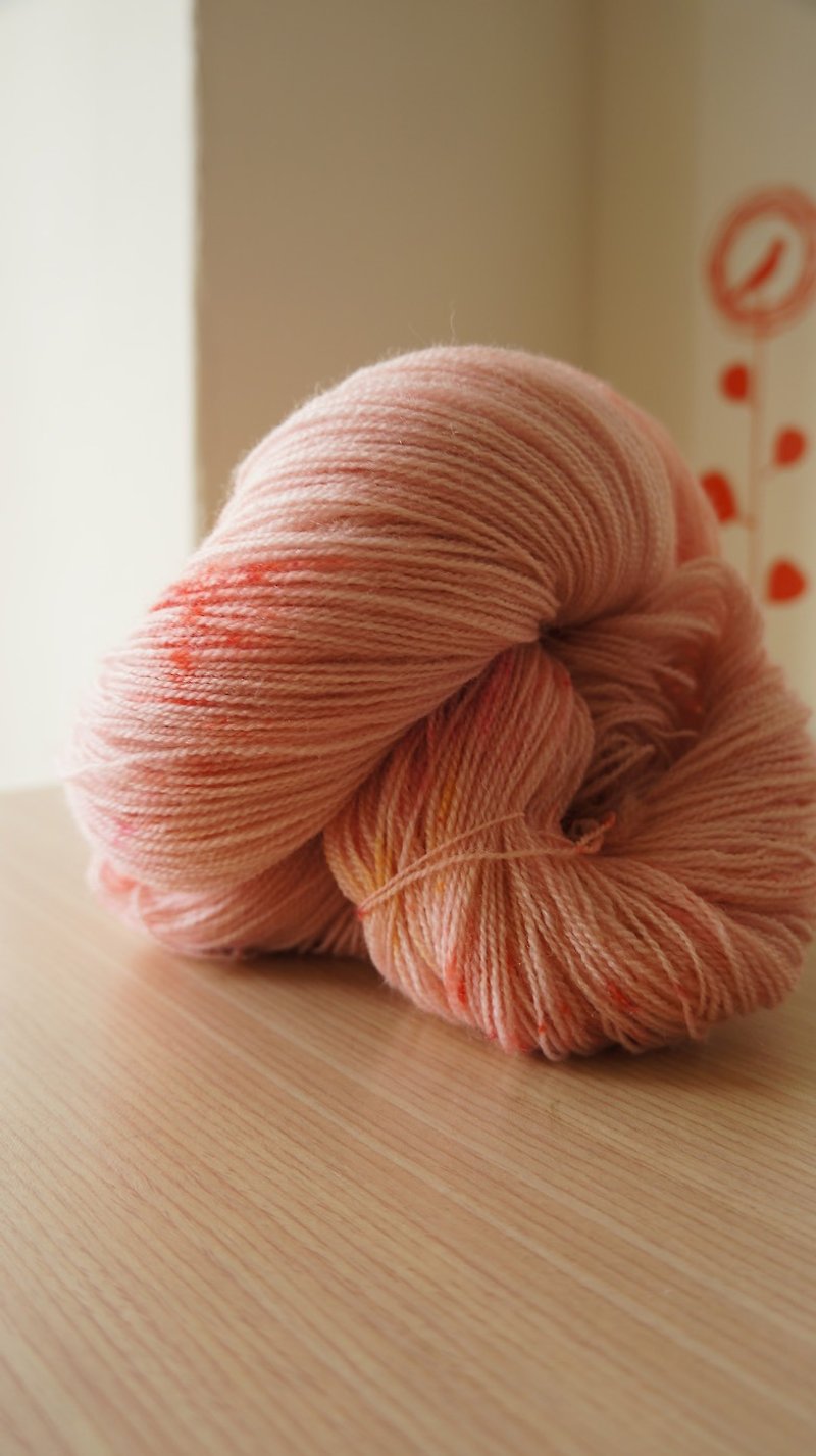 Hand dyed lace thread. Spring (BFL) - Knitting, Embroidery, Felted Wool & Sewing - Wool 