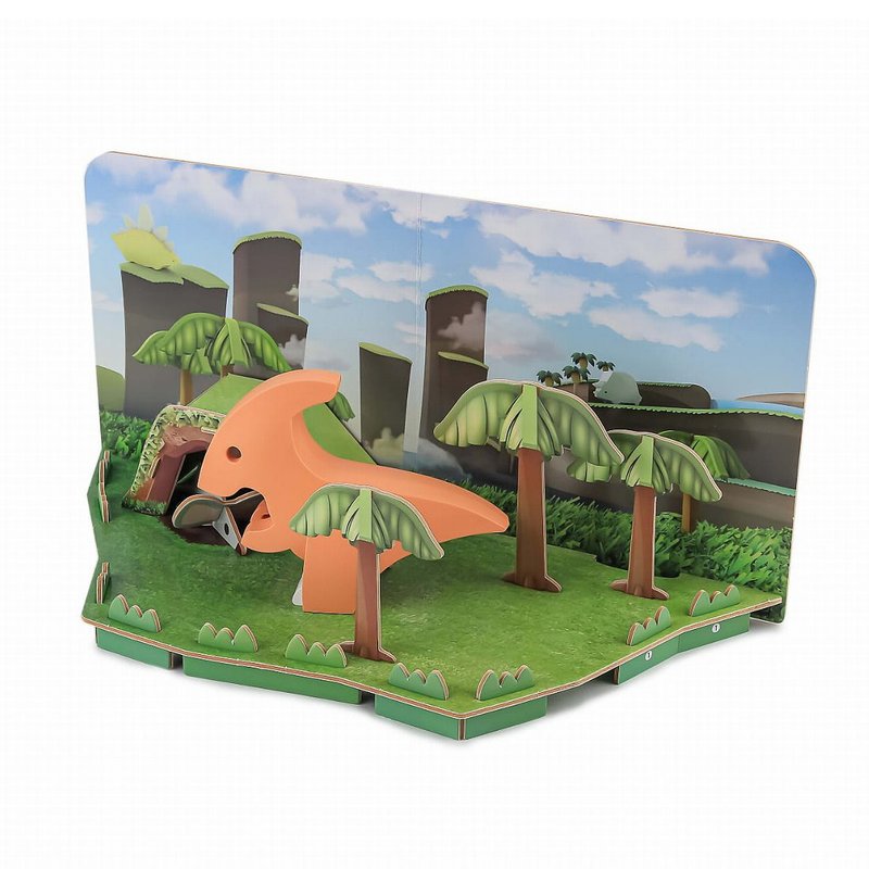 Halftoys Dino 副櫛龍 STEAM教育玩具 - 擺飾/家飾品 - 塑膠 橘色