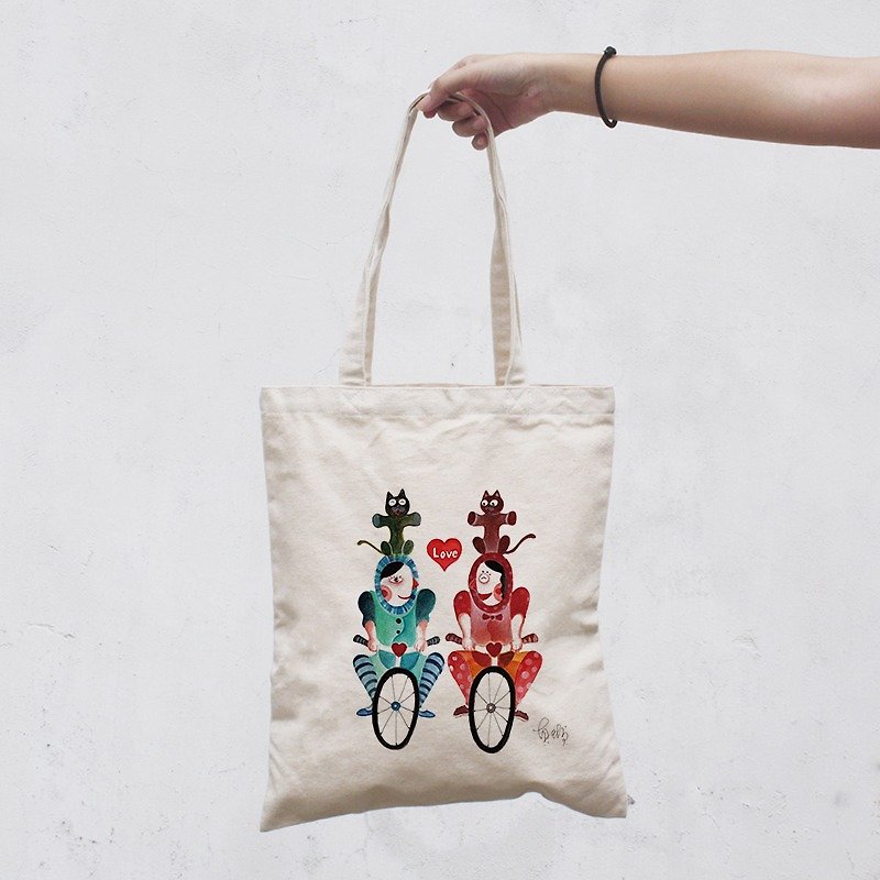 Shoulder bag-Double - Messenger Bags & Sling Bags - Cotton & Hemp 