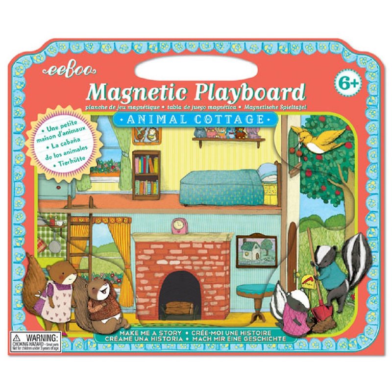 eeBoo Magnetic Board Magnet Game Board - Animal Cottage Small Animal Home