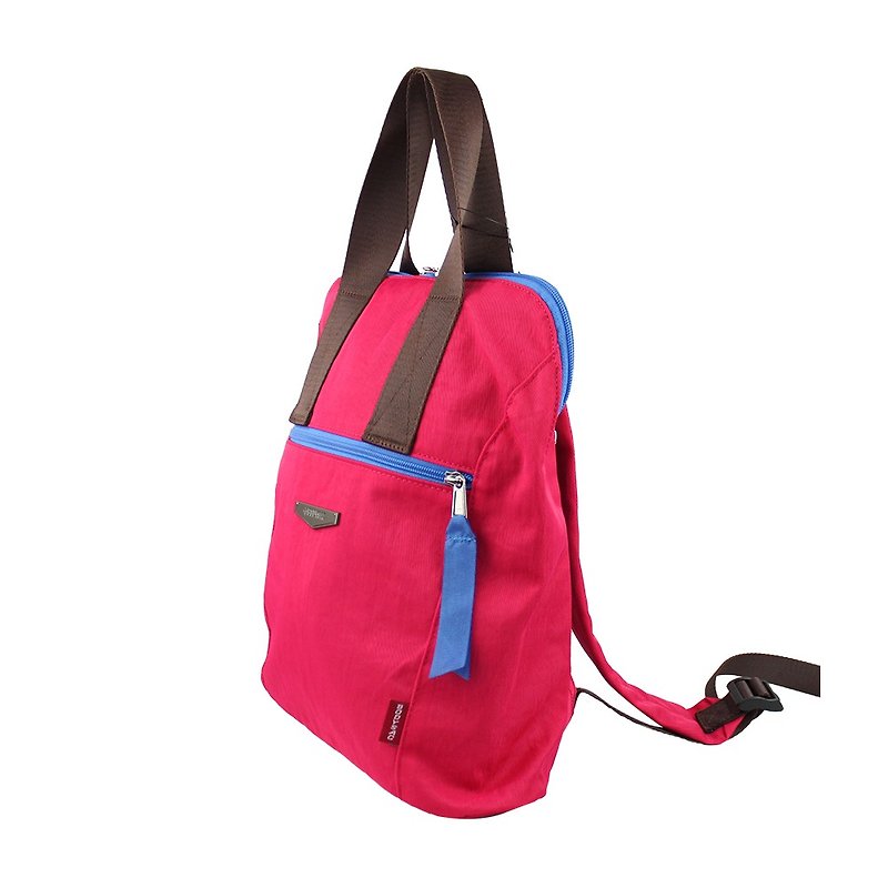 Cranberry carry-back dual-use bag BODYSAC "b651" - กระเป๋าเป้สะพายหลัง - เส้นใยสังเคราะห์ สีแดง