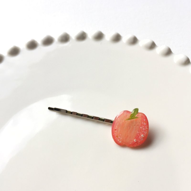 Ping Ping An An Apple Hairpin - Hair Accessories - Resin Red