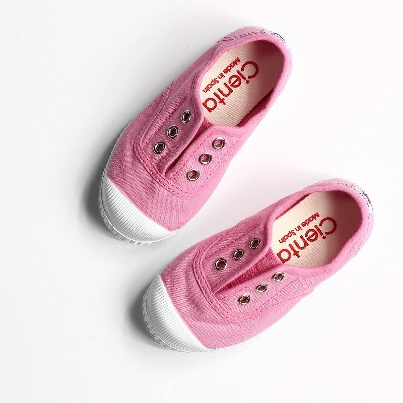 西班牙國民帆布鞋 CIENTA 童鞋尺寸 粉紅色 香香鞋 70997 69 - 男/女童鞋 - 棉．麻 粉紅色