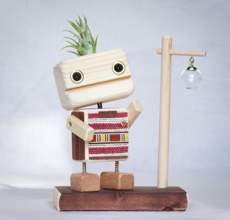 Original design [robot] store opening gift, newlywed home decorations, fragrance diffuser, free phoenix, can be customized - Items for Display - Wood 