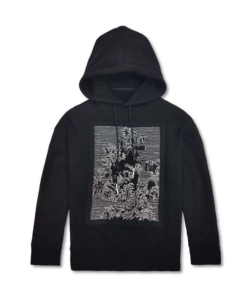 Forbidden City joint series early spring hooded top - Unisex Hoodies & T-Shirts - Polyester Black