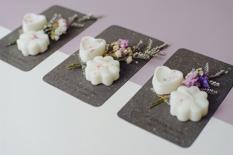 Aroma flower ceremony-dried flower essential oil diffuser brick-wedding small things - น้ำหอม - ขี้ผึ้ง สีเทา