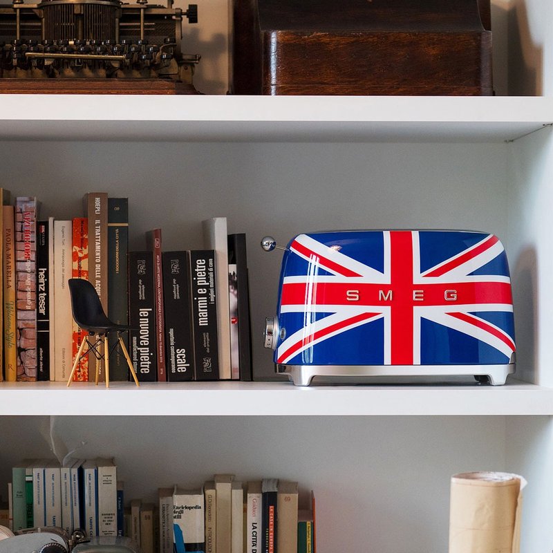 [SMEG] Italian retro aesthetic 2-slice toaster-British flag - เครื่องใช้ไฟฟ้าในครัว - โลหะ หลากหลายสี