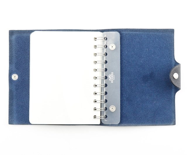 HERMES エルメス 手帳カバー ノート ユリス PM トゴ ニューブルージーン #W HERMESエルメス ユリスPM ノートカバー トゴ 黒 B ユニセックス 手帳