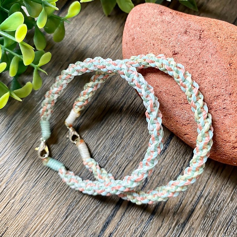 Handmade Jewelry | Wax Thread Surf Bracelet and Ankle - Roll - Bracelets - Cotton & Hemp 