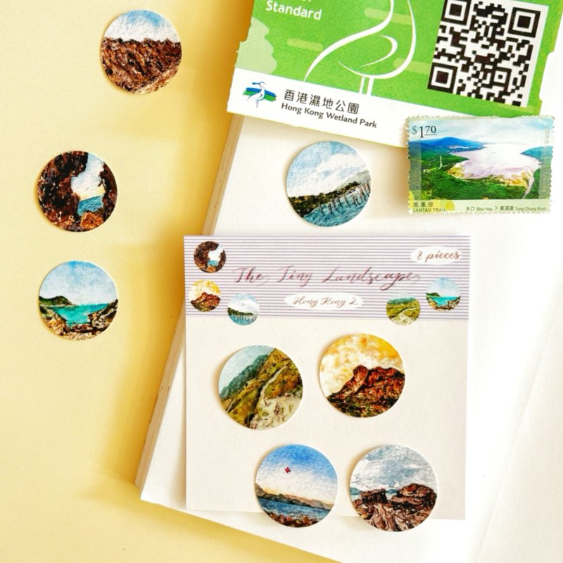 Mstandforc 微縮世界 香港篇II 一組8張 - 貼紙 - 紙 多色