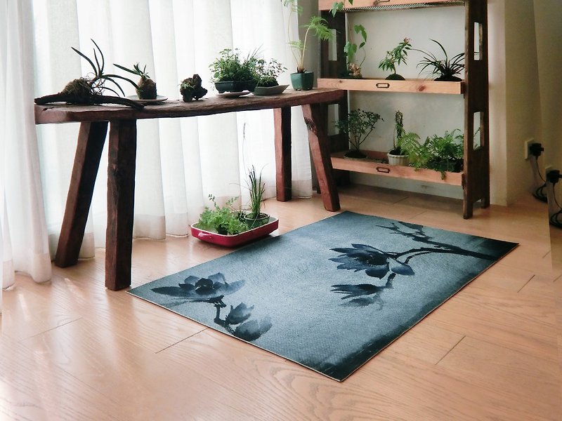 [Limited Gift for Old Friends] Lotus Anti-Slip Carpet Floor Mat - Other Furniture - Other Man-Made Fibers Transparent