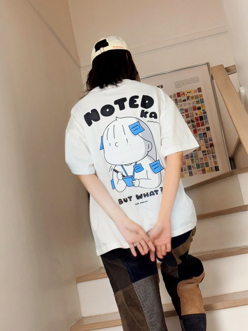 NOTED KA T-SHIRT - 女 T 恤 - 棉．麻 白色