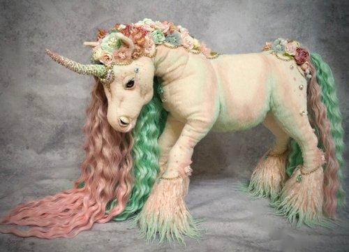 Rainbow Art Creatures 定製獨角獸訂單。 OOAK poseable藝術家獨角獸 poseable玩具獨角