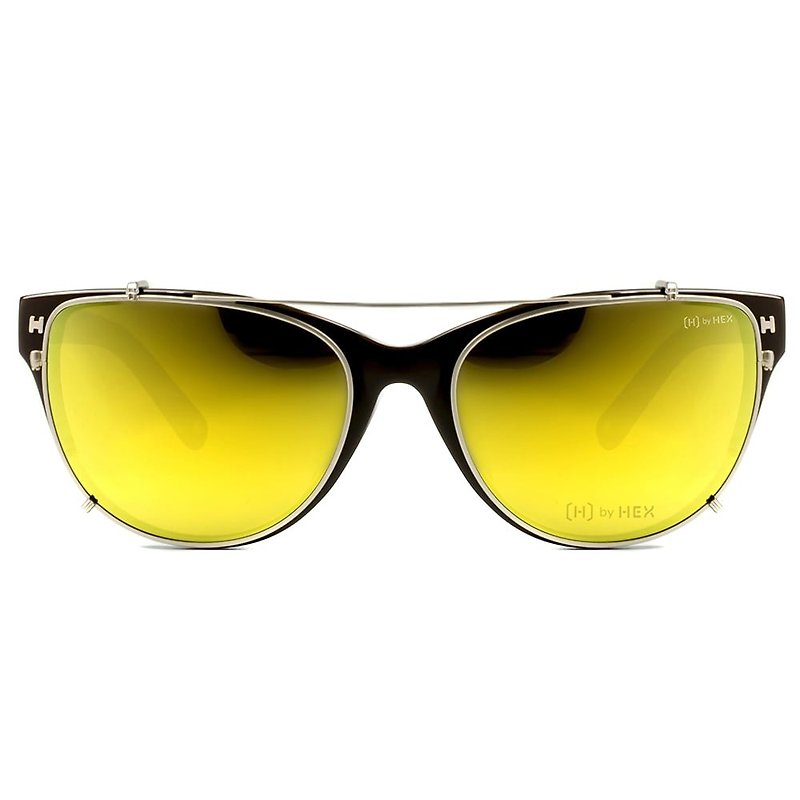 Optical with front hanging sunglasses | Sunglasses | Brown | Made in Taiwan - กรอบแว่นตา - วัสดุอื่นๆ สีนำ้ตาล