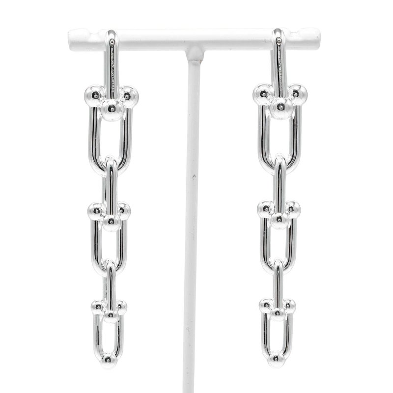 ティファニー TIFFANY&Co. ハードウェア グラジュエイテッドリンク ピアス シルバー925 アメリカ製 約22.6g レディース - 耳環/耳夾/耳骨夾 - 銀 銀色