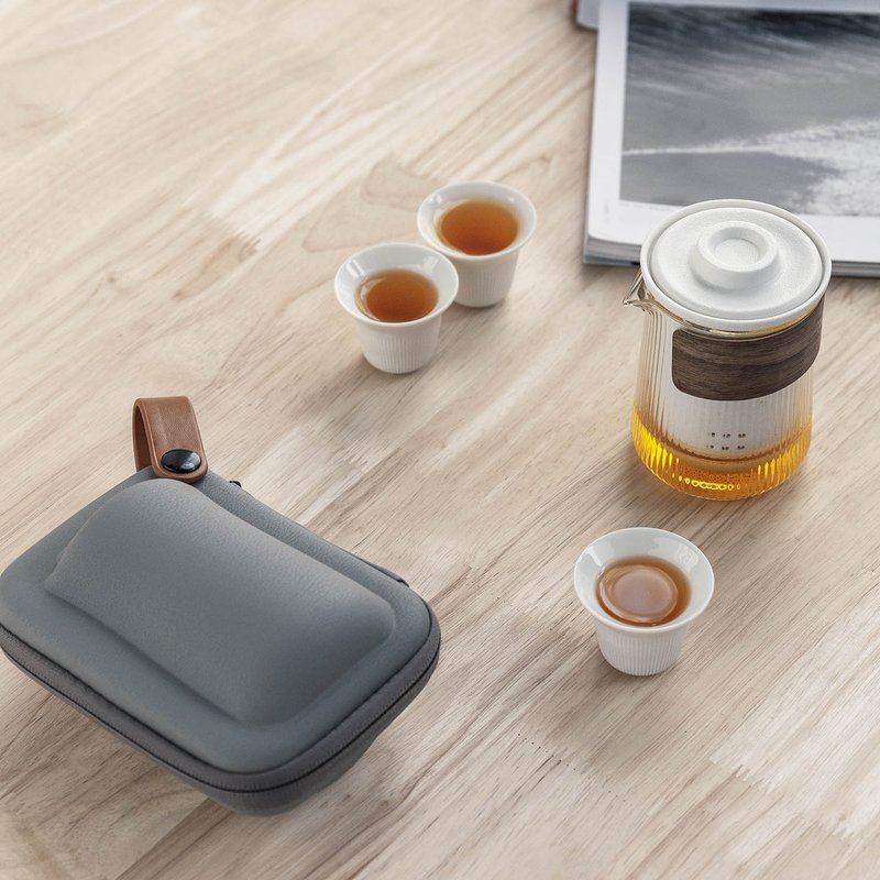ZESEE-雅韻旅行茶具 - 茶壺/茶杯/茶具 - 瓷 白色