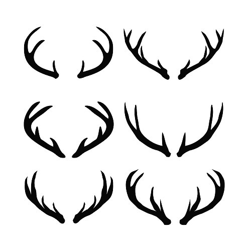 JustGreatPrintables Antlers svg, deer antlers svg, deer horns svg, antlers pdf, antlers template