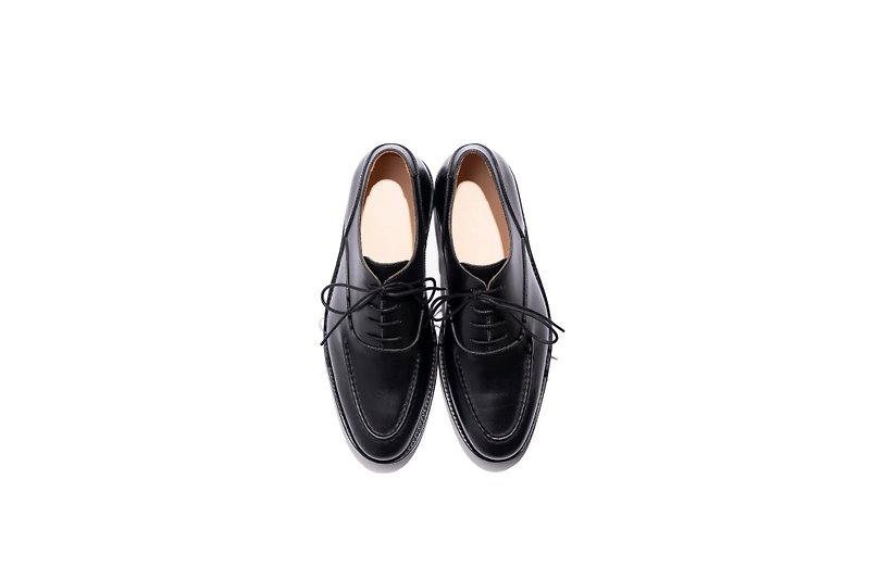 CYG_blk_Goodyear Manufacturing Method - Men's Oxford Shoes - Genuine Leather Black