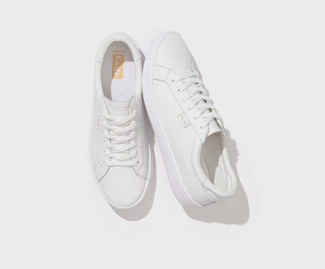 Opening Celebration KEDS ACE classic all white leather casual shoes 9191W130044 Shop keds Women s Casual Shoes Pinkoi